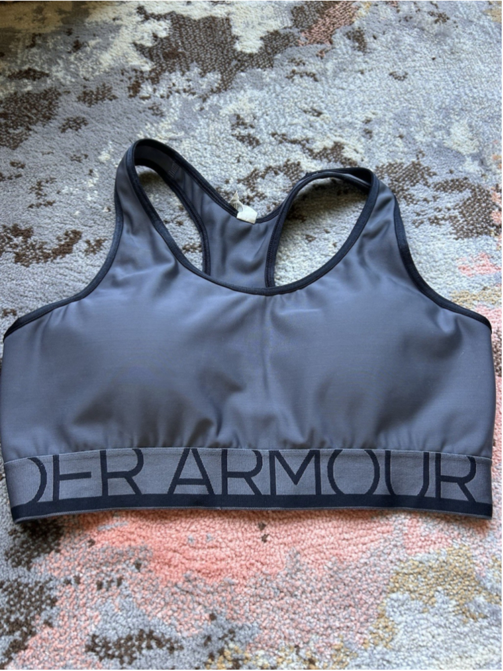 Under Armour Women’s Sports Bra Medium Gray Logo